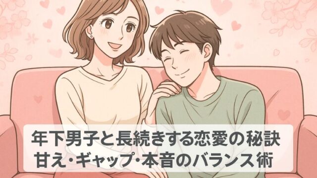 年下男子と長続きする恋愛の秘訣｜甘え・ギャップ・本音のバランス術